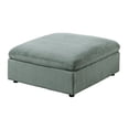 thumbnail image 5 of Modular Sectional Sofa Sage Corduroy Large Family 8pc Living Room Set 3x Corner wedge 3x Armless Chairs 2x Ottomans, 5 of 10