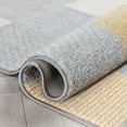 thumbnail image 5 of Well Woven Welma Yellow Grey Modern Geometric Boxes & Stripes Pattern 2x7 (2'3" x 7'3") Runner Rug, 5 of 8