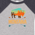 thumbnail image 4 of Inktastic Montana Gift Buffalo Silhouette Boys or Girls Baby Bodysuit, 4 of 5