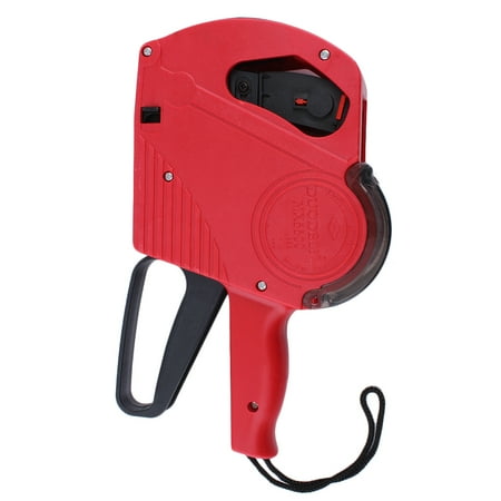 Outad Red 8 Digits Price Tag Maker Labeler Labeller Machine W/Sticker Labels Shop