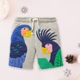 thumbnail image 2 of Boys Pants Summer New Small Medium Sized Cartoon Pattern Cotton Mid Waist Shorts Baby Pants Grey 6 Years-7 Years, 2 of 7