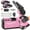 Pink, variant on GPED 6 Inch Mini Chainsaw Cordless with 2 Batteries, Automatic Oiler Portable Electric Chain Saw, Hand Saw for Wood/Trees Cutting, Household and Garden, Father's Day Gift for Men Dad Husband, Orange