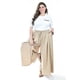 thumbnail image 5 of Pantalon de lino pierna ancha Roman Fashion /Tallas Extras, 9203 (Cafe) cafe 42, 5 of 6