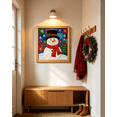 thumbnail image 3 of DIY Christmas Fabric Art Painting Kit, No‑Sew 3D Fabric Poke Mosaic Craft Set With Frame & Tools, Creative Holiday Craft For Adults And Beginners, Great Xmas Wall Decor(Snowman), 3 of 5