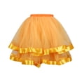 thumbnail image 3 of Skirts for Women Carnival Dance Party Holiday Party Tutu Ballet Casual Comfortable Womens Skirt Orange, 3 of 4