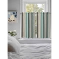 thumbnail image 3 of Teal Blue Striped Living Room Curtains 2 Panel, Farmhouse Stripes Modern Abstract Art Cafe Window Treatment, Farmhouse Bedroom Bathroom Kitchen Curtains Drapes 104"x54", 3 of 6