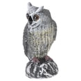 thumbnail image 3 of Búho que funciona con energía solar, búho que funciona con energía solar, búho solar brillante, repelente de aves, búho de plástico, decoración, salida de alta intensidad, 3 of 12