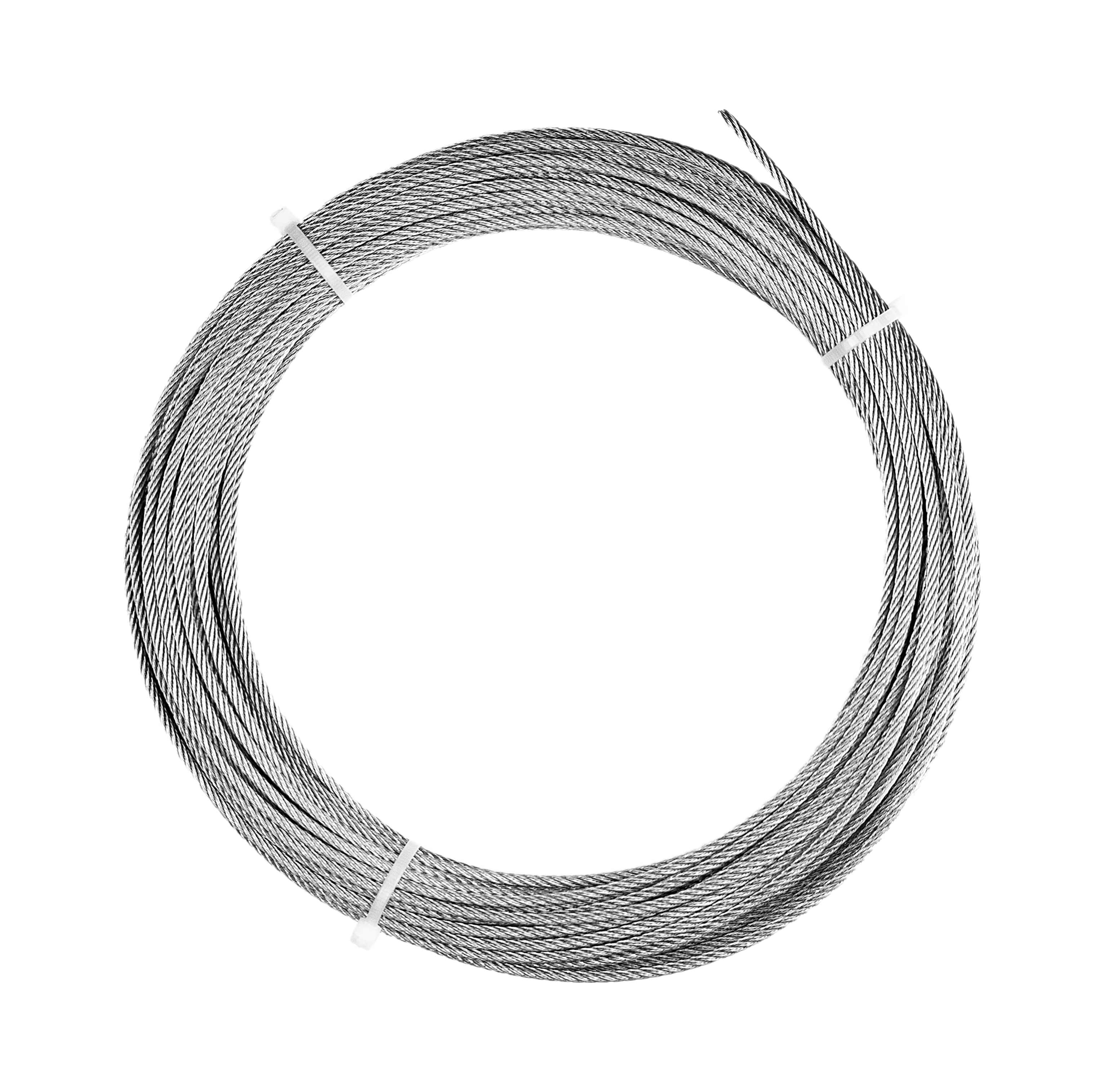 3//32 7x7 Stainless Steel Aircraft Wire Rope Cable T304 500 Reel