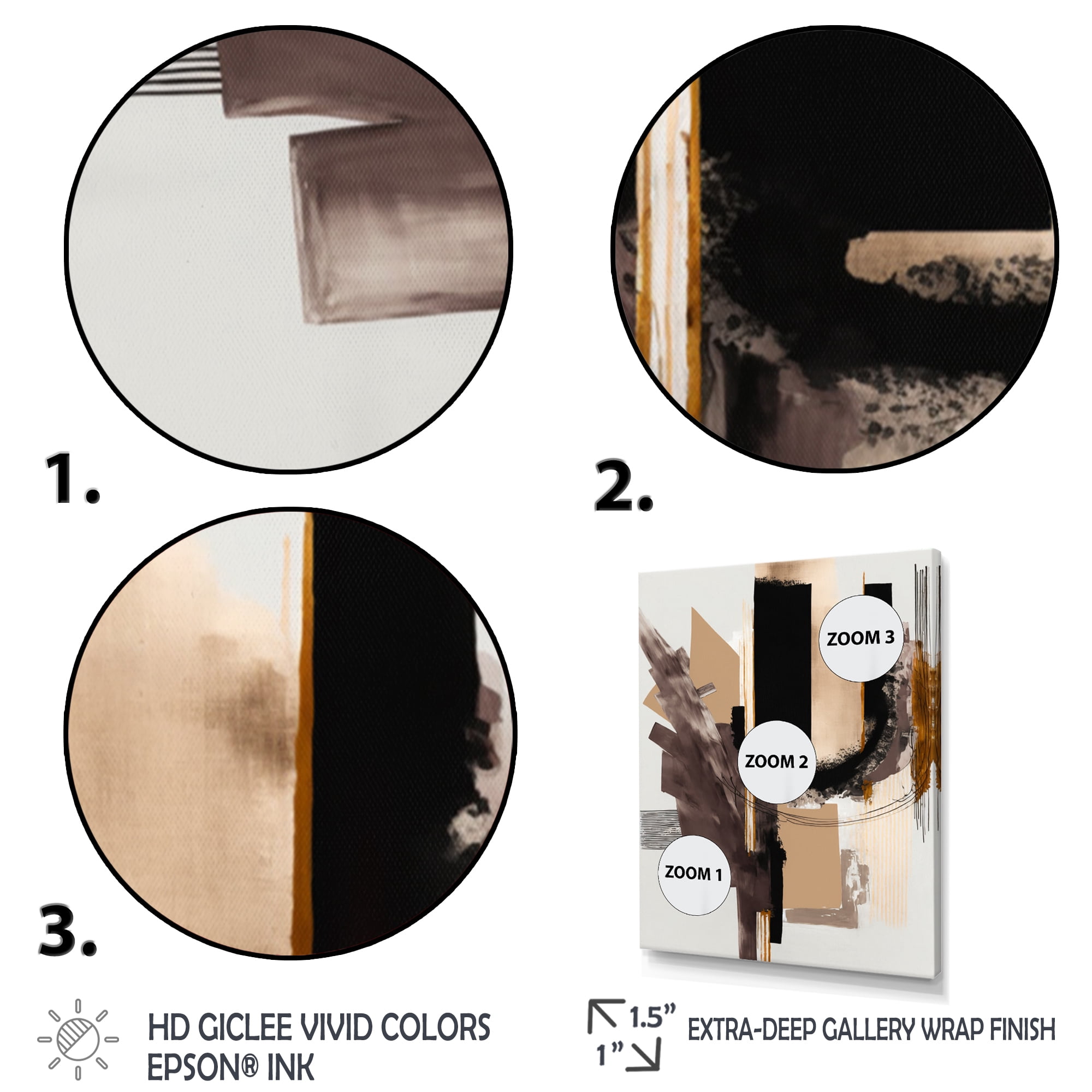 Designart Warm Watercolor Abstract I Canvas Wall Art