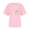 Pink, variant on Nmnitkp Womens Tops Valentines Day Graphic Tee - Crewneck Short Sleeve Print Top Pink,M