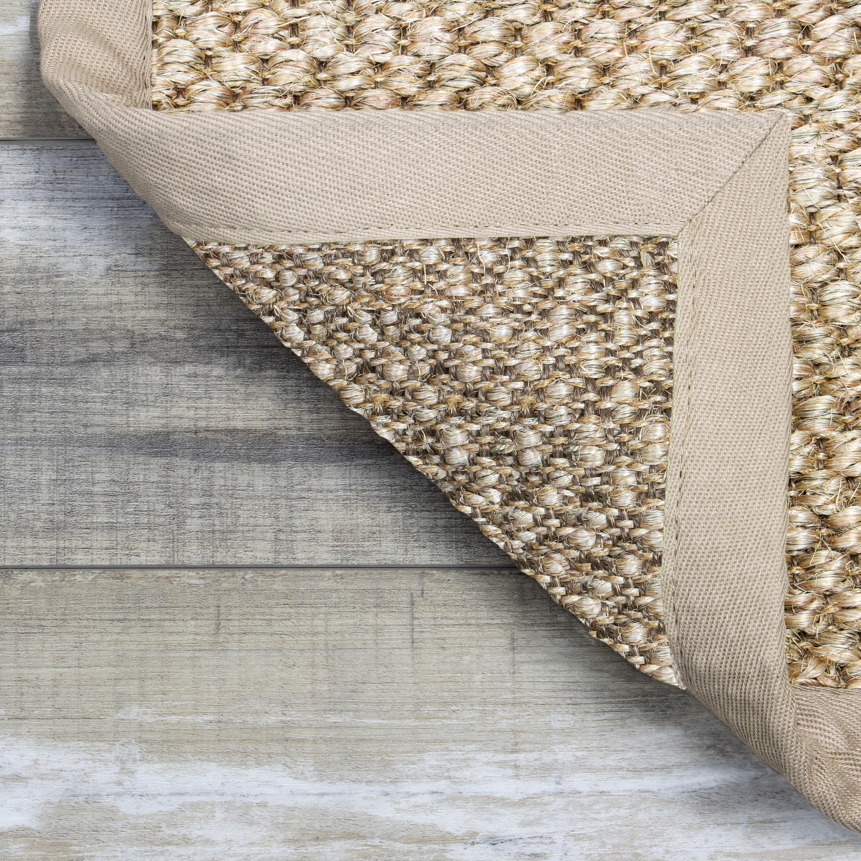 Apache Mills Natural Sisal Flat Woven Farmhouse 5' x 7' Indoor Area Rug