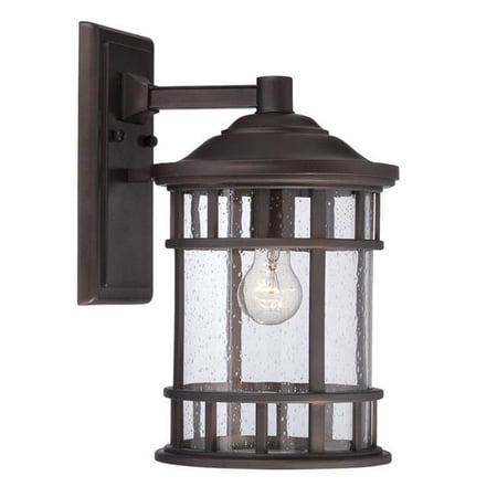 

HomeRoots 398519 12.13 x 8 x 9.25 in. Vista II 1-Light Architectural Bronze Wall Light