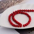 thumbnail image 3 of K-KED Natural Stone Red Turquoise Gemstone Round Spacer Loose Beads 6mm 8mm 10mm 16"-4 mm, 3 of 7