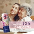 thumbnail image 4 of Gifts for Grandma - Birthday Mother's Day&Christmas Gift from Grandson Granddaughter - Stainless Steel Tumbler Coffee Insulated Travel Reusable Cup With Straw Leakproof, 4 of 6