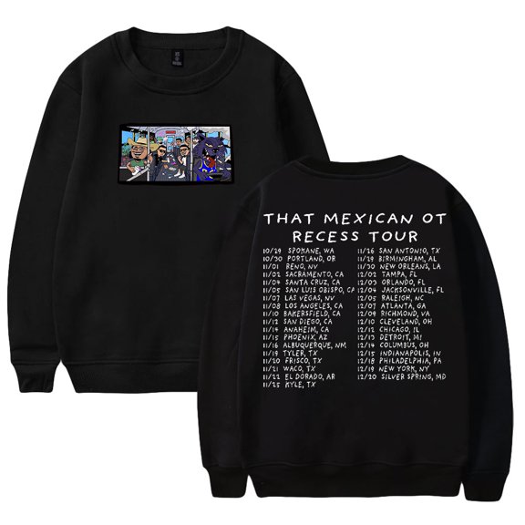 That Mexican OT Recess Tour 2025 Crewneck Long Sleeve Streetwear Women Men Pullover Sweatshirts