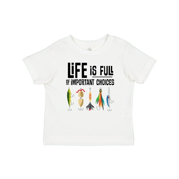 Inktastic Fishing Life is Full of Important Choices Boys or Girls Baby T-Shirt