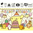 thumbnail image 3 of 5 X3ft Pompompurin Cartoon Birthday Party Decorations Supplies, Masks Party Photography Backdrop Photo Decor Banner, Kids Boys Baby Shower Photography Backdrop, 3 of 5