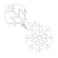 thumbnail image 3 of Christmas Decoration Ornaments Christmas Tree Window Decor Hanging Light Star Snowflake Fairy Light LED BLUE, 3 of 8