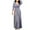 Purple, variant on Elegant Cocktail Dresses for Women V Neck Pleated Long Sleeve Casual Long Dress Prom Wedding Swing Long Dresses (Pink,XXL)