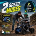thumbnail image 3 of IVFJFV 36V Electric 4 Wheeler, Electric Four Wheeler with Rubber Tires, 500W Off-Road All-Terrain Featuring Dual Speed Adjust, Front Rear Shock Absorbers, Multiple Safety Protection Designs,BLUE, 3 of 9