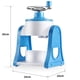 thumbnail image 2 of Advancent Trituradora de hielo Manual, máquina afeitadora de cono de nieve, deslizador de acero inoxidable, trituradora de batidos de leche, Cocina y Comedor Azul, 2 of 4