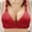 Red, variant on Women's Push Up Bras, Printed Everyday Bras No Underwire, Comfy Bras for Women T-Shirt Bra, XXL