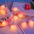 thumbnail image 4 of SLYNSHome Heart String Lights Valentine's Day 10FT 20 LED Heart Shaped Fairy Lights Battery Operated Decor for Home Bedroom Wedding Anniversary Party - Pink, 4 of 9
