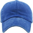 thumbnail image 2 of Pigment Washed Cotton Dad Hat Baseball Cap Adjustable Polo Style, 2 of 7