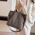 thumbnail image 2 of Luvior Women’s Canvas Tote Shoulder Bag – Large Capacity Vintage Handbag with Multi-Pockets, Versatile 2-in-1 Carry for Daily Commute and Travel Grey, 2 of 4