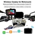 thumbnail image 1 of CarPlay Sans Fil Android Auto à Écran Tactile pour Moto, Road Top Étanche Appareil à Écran Tactile 5 Pouces Navigation GPS pour Moto, Récepteur Stéréo Moniteur Bluetooth, 1 of 11