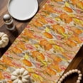 thumbnail image 2 of Fall Pumpkin Table Runner, Autumn Thanksgiving Kitchen Dining Table Decoration for Home Party Decor 13x90 Inches, 2 of 9
