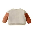 thumbnail image 2 of Baby Sweatshirts Patchwork Long Sleeve Pullover  Neck Contrast Color Tops, 2 of 6