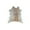 Natural & light grey, variant on Natural Classic Calfskin Throw Rug | White & chocolate | 2'x3'