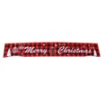 thumbnail image 4 of Decoraciones navideñas para vallas, accesorios decorativos navideños rojos y negros para interiores y exteriores, estilo 1, 4 of 14