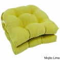 thumbnail image 5 of 16-inch Solid Microsuede U-shaped Tufted Chair Cushions (Set of 2), 5 of 5