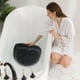 thumbnail image 3 of Asiento inflable de PVC para jacuzzi, dorado, con base de ventosas para aumentar la altura, soporte lumbar, plegable y portátil, para uso en spas de baño para adultos, 3 of 4