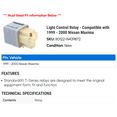 thumbnail image 2 of Light Control Relay - Compatible with 1999 - 2000 Nissan Maxima, 2 of 2