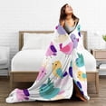 thumbnail image 5 of ZNDUO Cartoon Bird Colorful Pattern Throw Blanket, Lightweight Cozy Soft Throw Blanket for Couch, 50"x40" Throw Blankets for Bed, 5 of 8