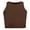 Brown, variant on lnmuld Kids Girls Solid Color Ribbed Sleeveless Crop Top Casual Summer Basic Vest Tee Size:13-16 Years