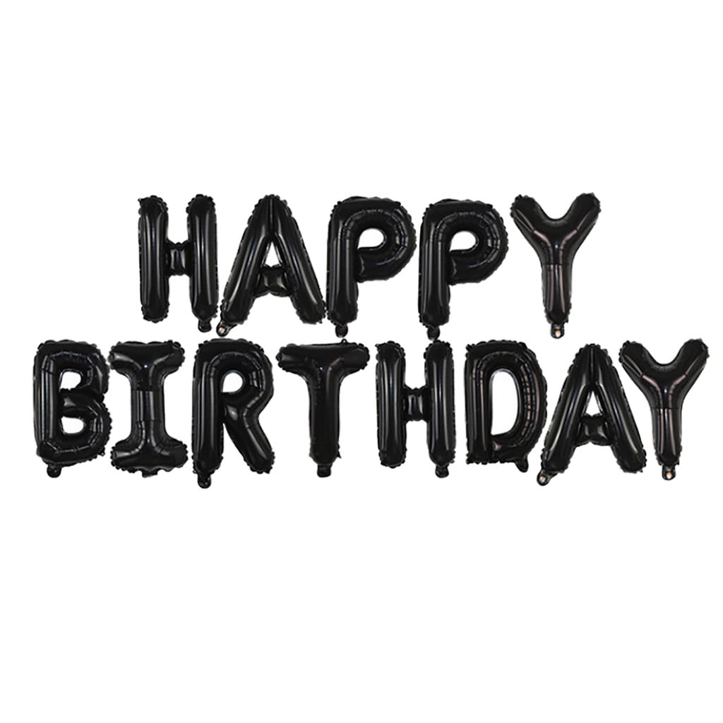 16inch Happy Birthday Self Inflating Balloon Bunting Party Decor Letter Banner 
