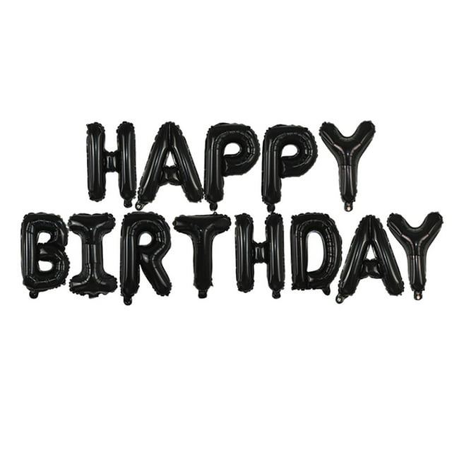 RKSTN Fall Decorations for Home Self Inflating Happy Birthday Balloons Banner Bunting 16 inch Letters Foil Decorations