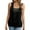 Black, variant on Women's Maternity Party Tunic Tops Sparkly V-Neck Sequin Tank Tops Sleeveless Glitter Club Vest