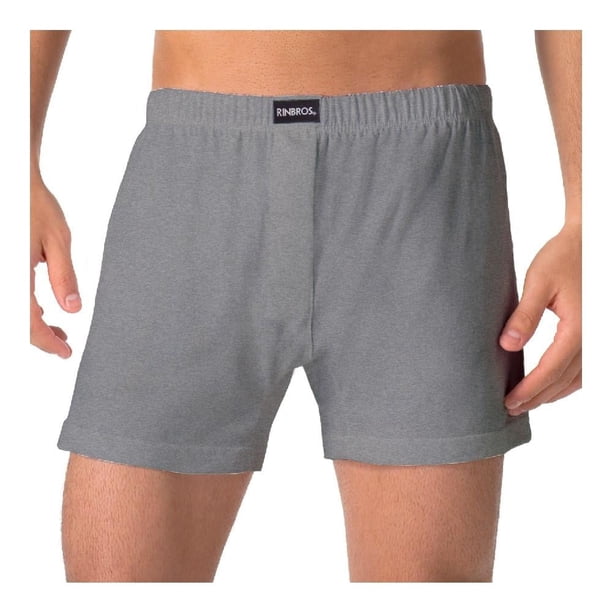 Boxer short Rinbros Originales Talla CH Gris 3 Piezas