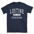 thumbnail image 1 of Lostine Oregon Classic Established Men's Cotton T-Shirt, 1 of 1
