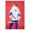thumbnail image 2 of Women's Terez  Cream Chicago Cubs Ripstop Chevron Quarter-Zip Pullover, 2 of 4