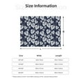 thumbnail image 5 of Yiaed White Leaves Print Blanket Throw Blanket Soft Cozy Flannel Blanket for Home Bed Sofa Couch Chair-40"x30", 5 of 6