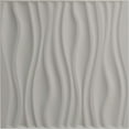 thumbnail image 5 of Ekena Millwork 19 5/8"W x 19 5/8"H Leandros EnduraWall Decorative 3D Wall Panel, UltraCover Satin Blossom White (12-Pack for 32.04 Sq. Ft.), 5 of 6