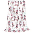 thumbnail image 2 of Vsdgher Flamingos Tribal Ultra-Soft Micro flannel Blanket Throw Blankets for Couch Sofa, Bed (4 sizes)-40"x30", 2 of 7