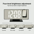 thumbnail image 4 of Four-speed Brightness Adjustment Digital Alarm Clock - Clear Voiceless Self-sensitive Electronic Clock - 1 Set for Dormitory, 4 of 8