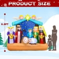 thumbnail image 2 of Belén inflable navideño Mukum de 2,1 m con luces LED, 2 of 7
